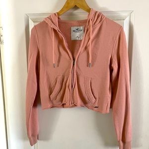 Girls Hollister Crop Zip Hoodie